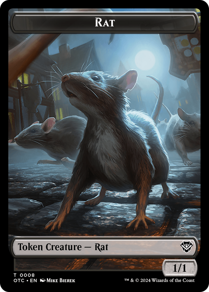 Magic: The Gathering - Rat Token - Outlaws of Thunder Junction Commander Tokens