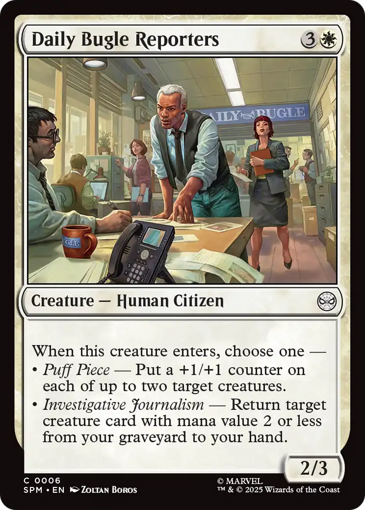 Magic: The Gathering - Daily Bugle Reporters Foil - Marvel's Spider-Man