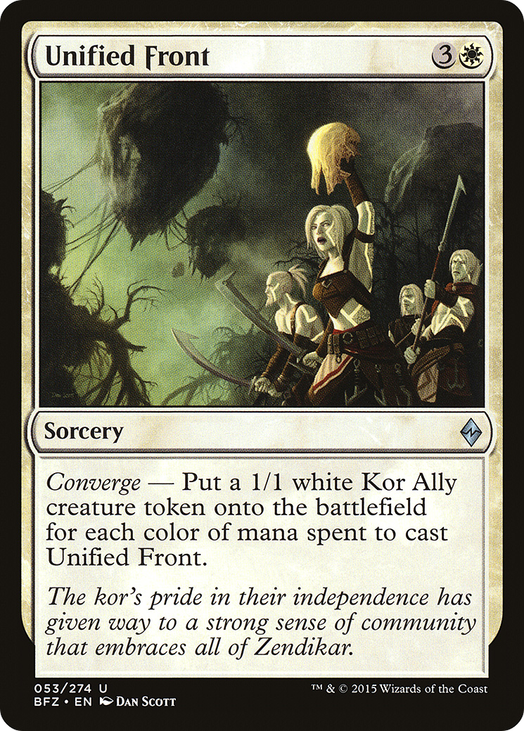 Magic: The Gathering - Unified Front Foil - Battle for Zendikar
