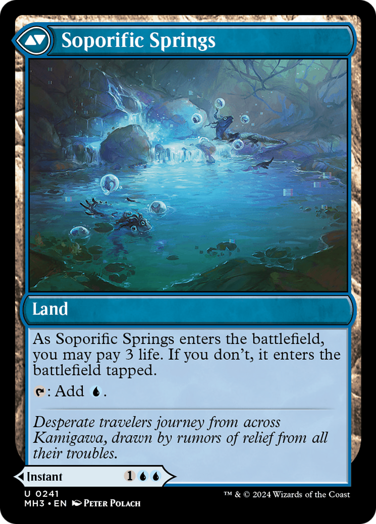 Magic: The Gathering - Sink into Stupor // Soporific Springs Foil - Modern Horizons 3