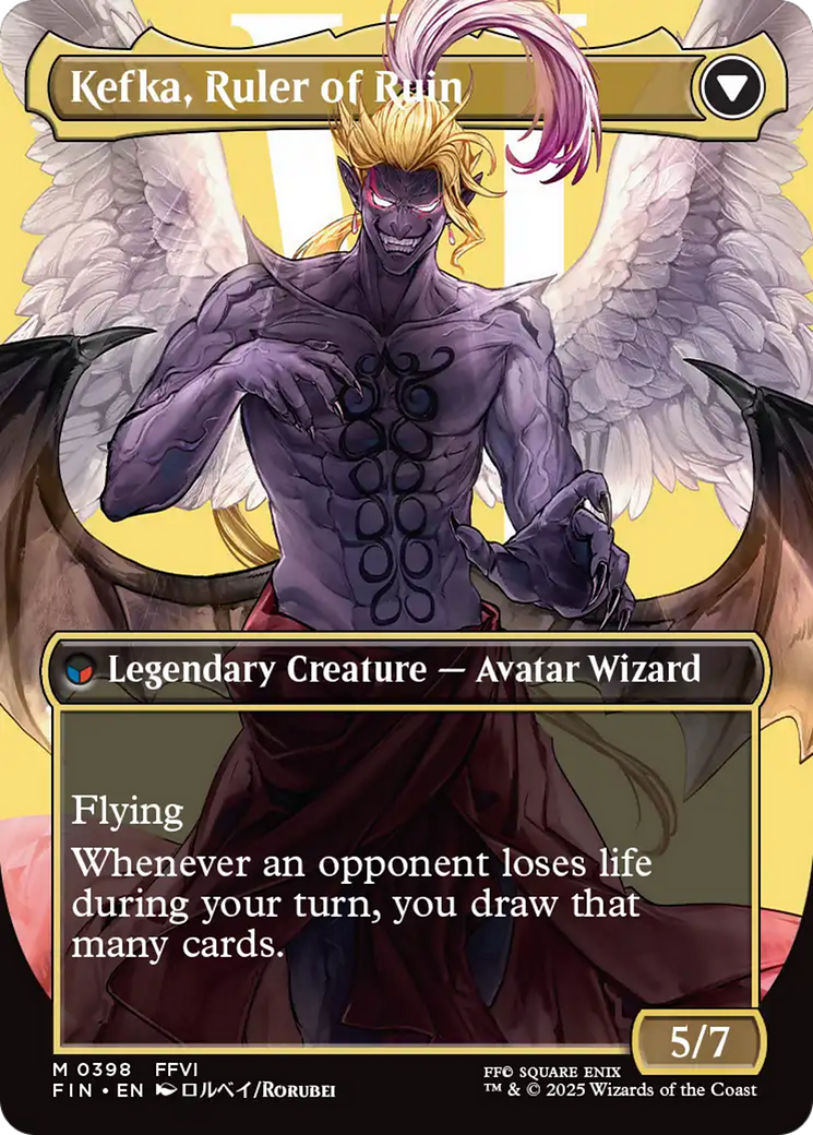 Magic: The Gathering - Kefka, Court Mage // Kefka, Ruler of Ruin Foil - Final Fantasy