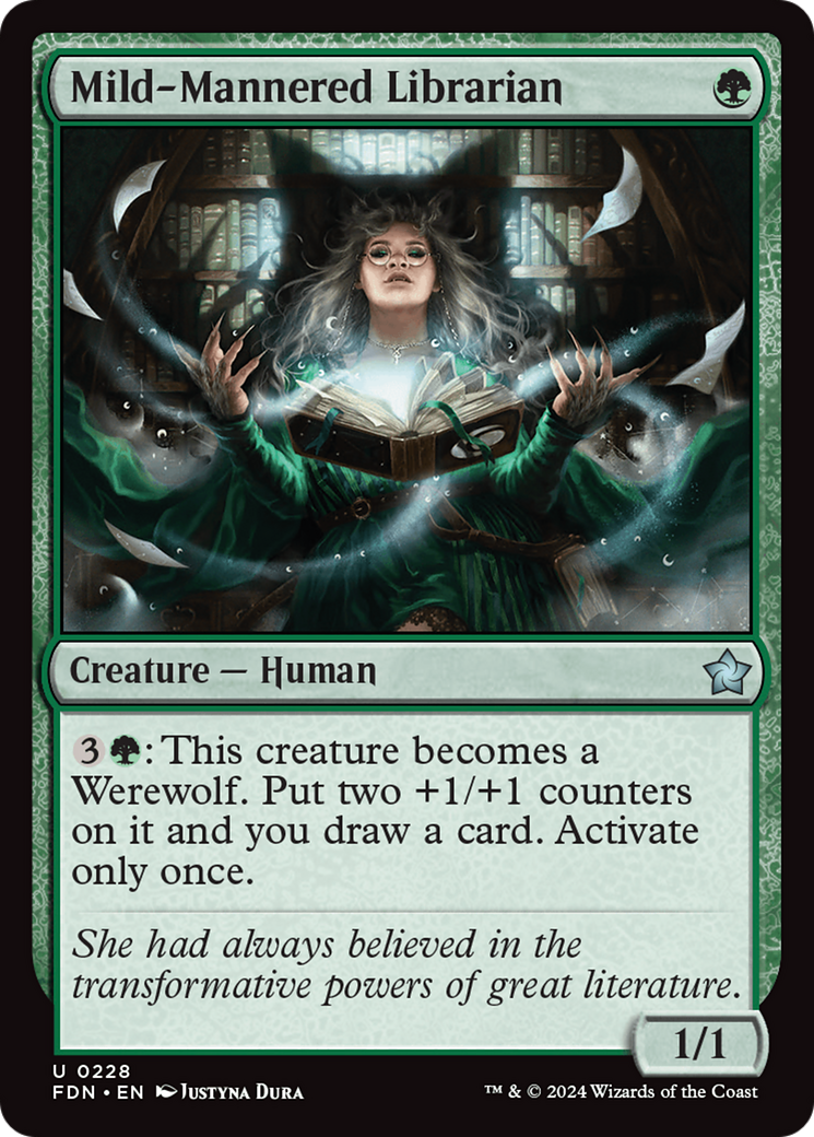 Magic: The Gathering - Mild-Mannered Librarian Foil - Foundations