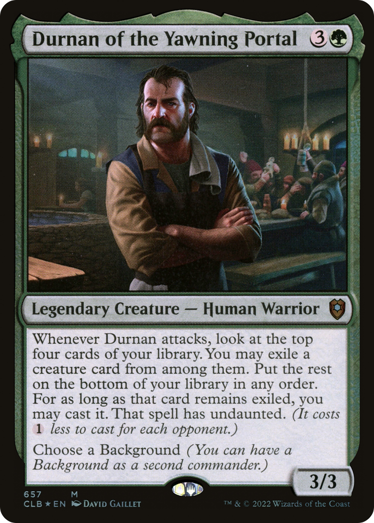 Magic: The Gathering - Durnan of the Yawning Portal Foil - Commander Legends: Battle for Baldur's Gate
