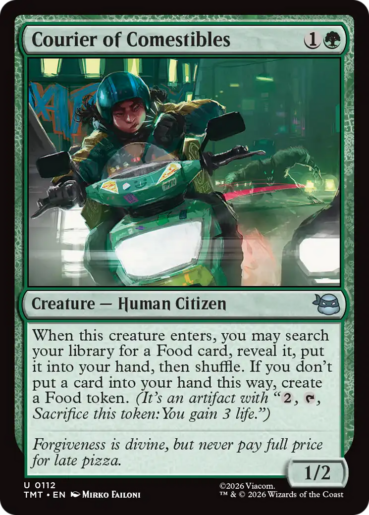 Magic: The Gathering - Courier of Comestibles Foil - Teenage Mutant Ninja Turtles