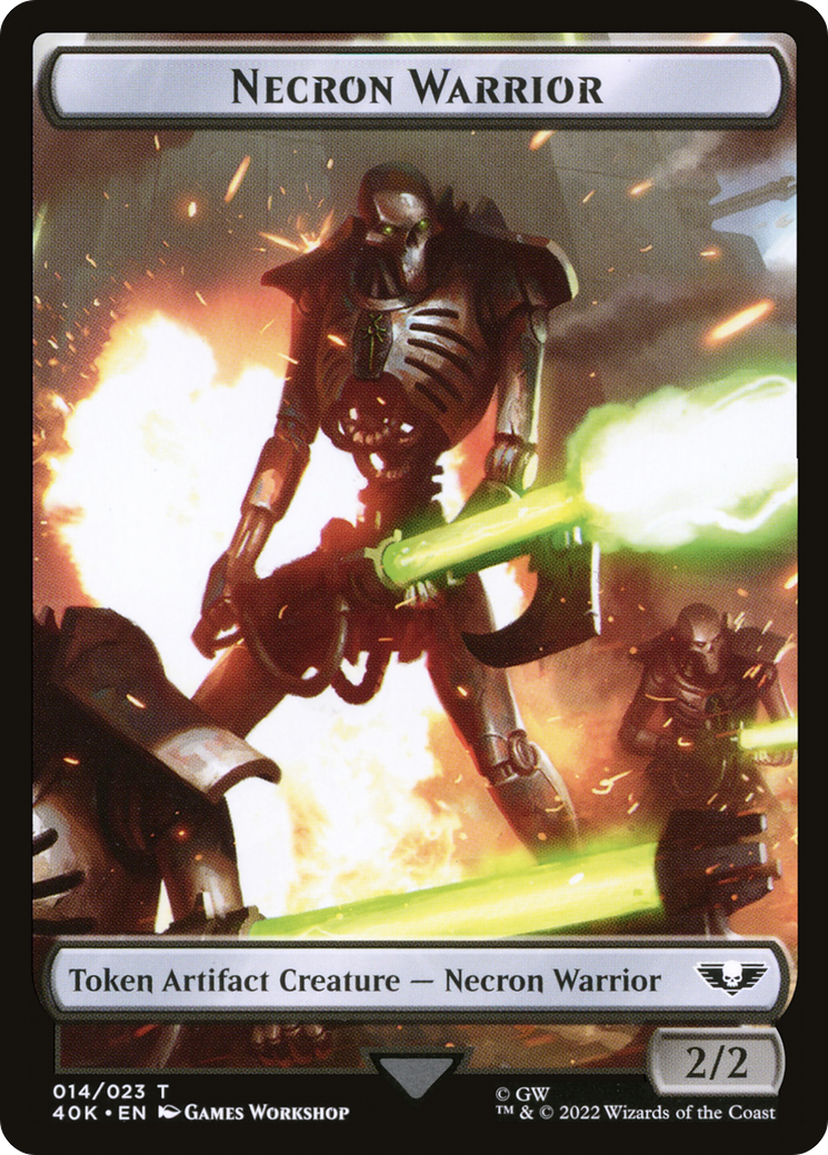 Magic: The Gathering - Necron Warrior Token - Warhammer 40000 Tokens