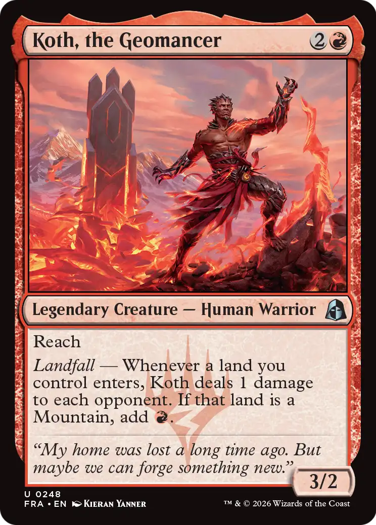 Magic: The Gathering - Koth, the Geomancer - Reality Fracture