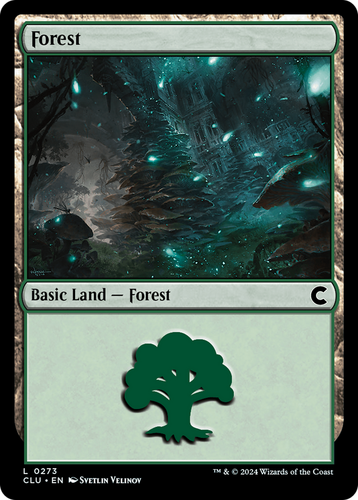 Magic: The Gathering - Forest - Ravnica: Clue Edition
