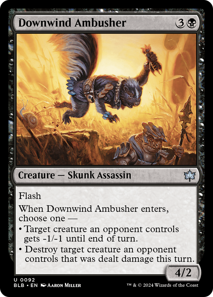 Magic: The Gathering - Downwind Ambusher Foil - Bloomburrow