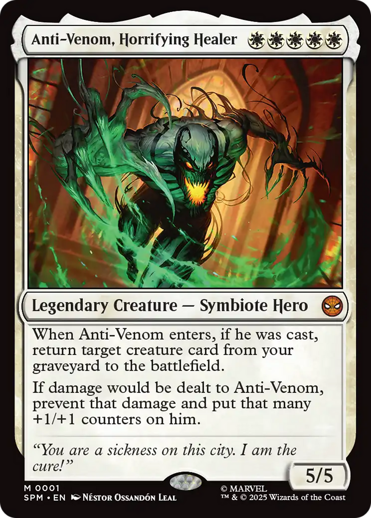Magic: The Gathering - Anti-Venom, Horrifying Healer Foil - Marvel's Spider-Man