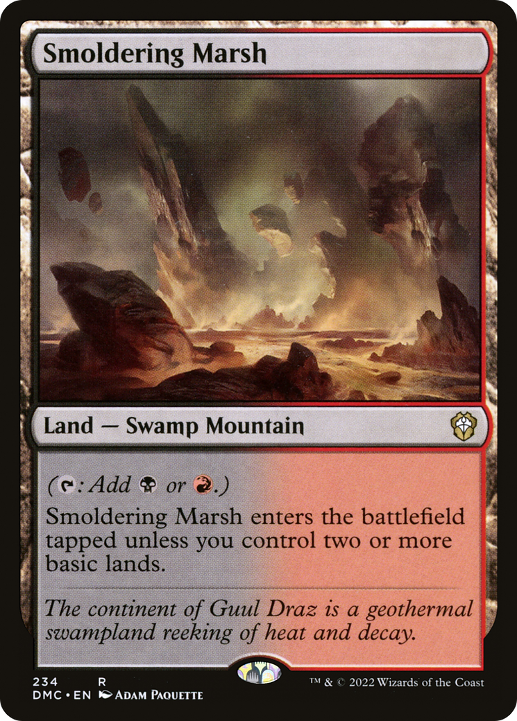 Magic: The Gathering - Smoldering Marsh - Dominaria United Commander