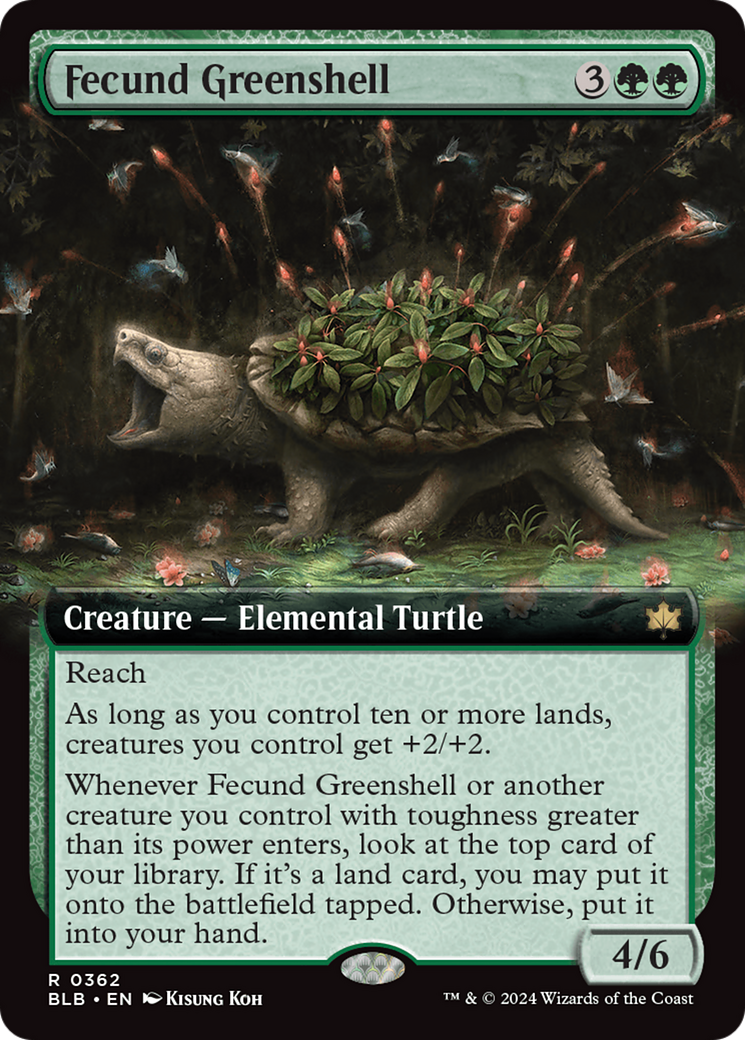 Magic: The Gathering - Fecund Greenshell Foil - Bloomburrow