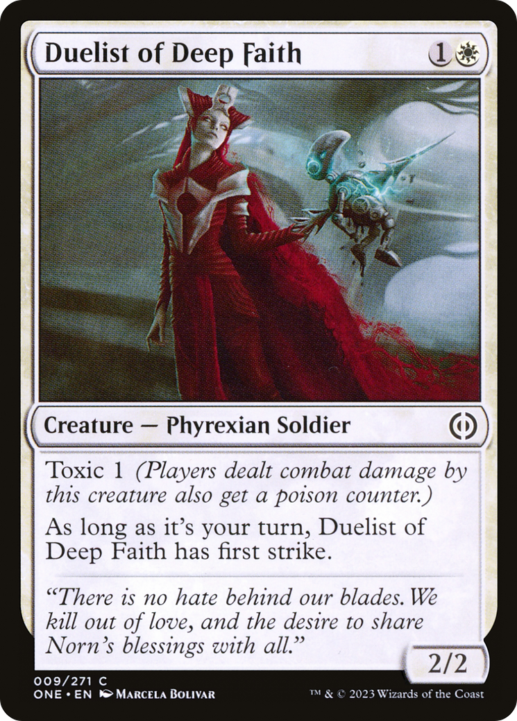 Magic: The Gathering - Duelist of Deep Faith Foil - Phyrexia: All Will Be One