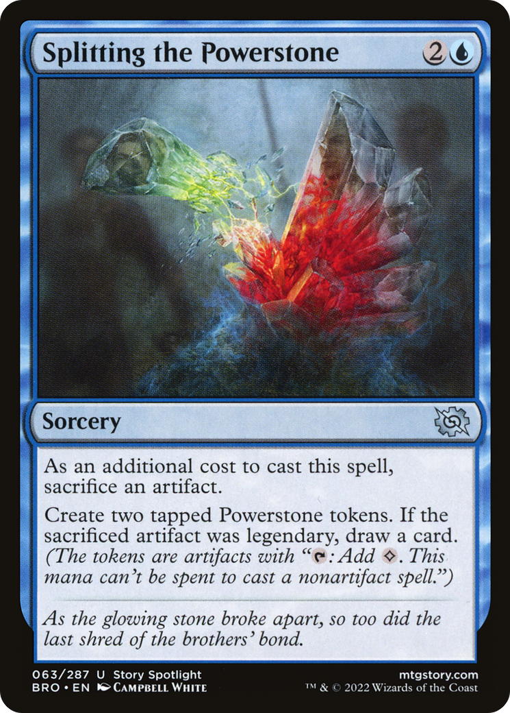Magic: The Gathering - Splitting the Powerstone Foil - The Brothers' War