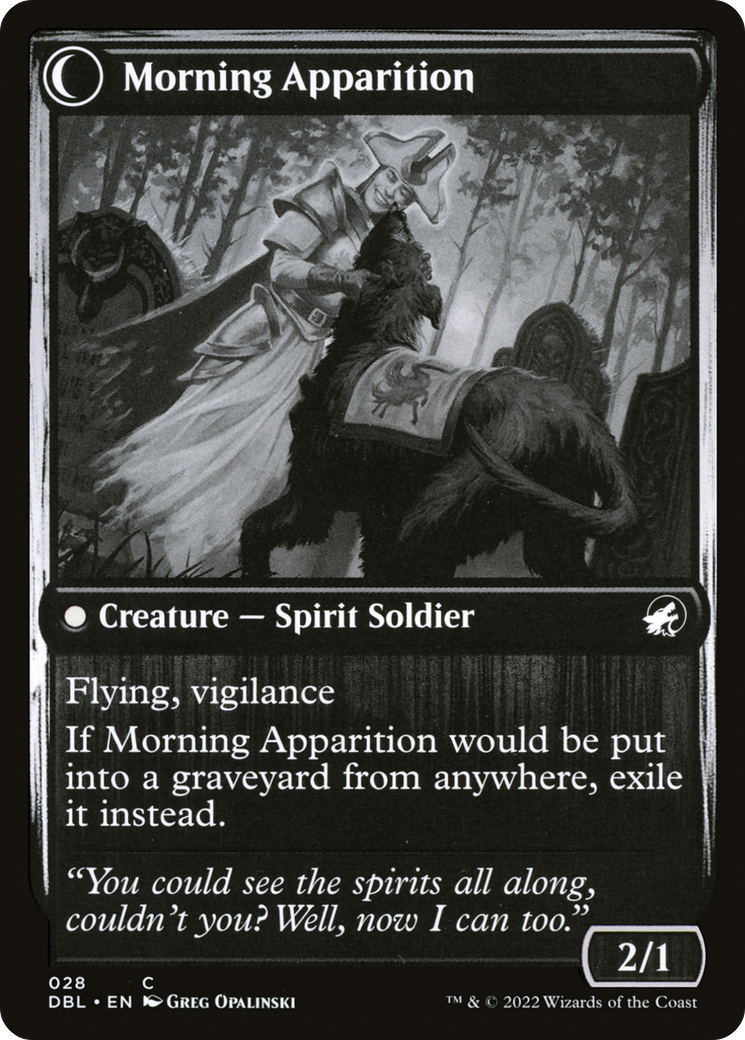 Magic: The Gathering - Mourning Patrol // Morning Apparition Foil - Innistrad: Double Feature