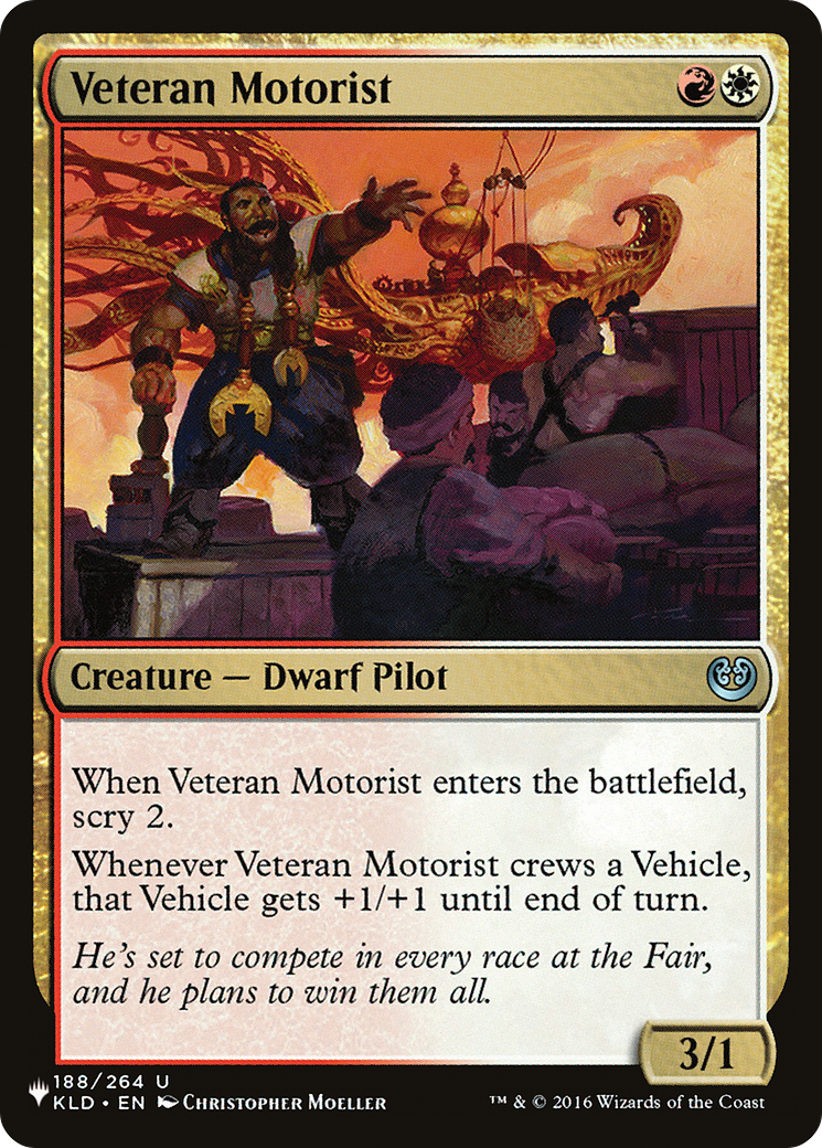 Magic: The Gathering - Veteran Motorist - The List