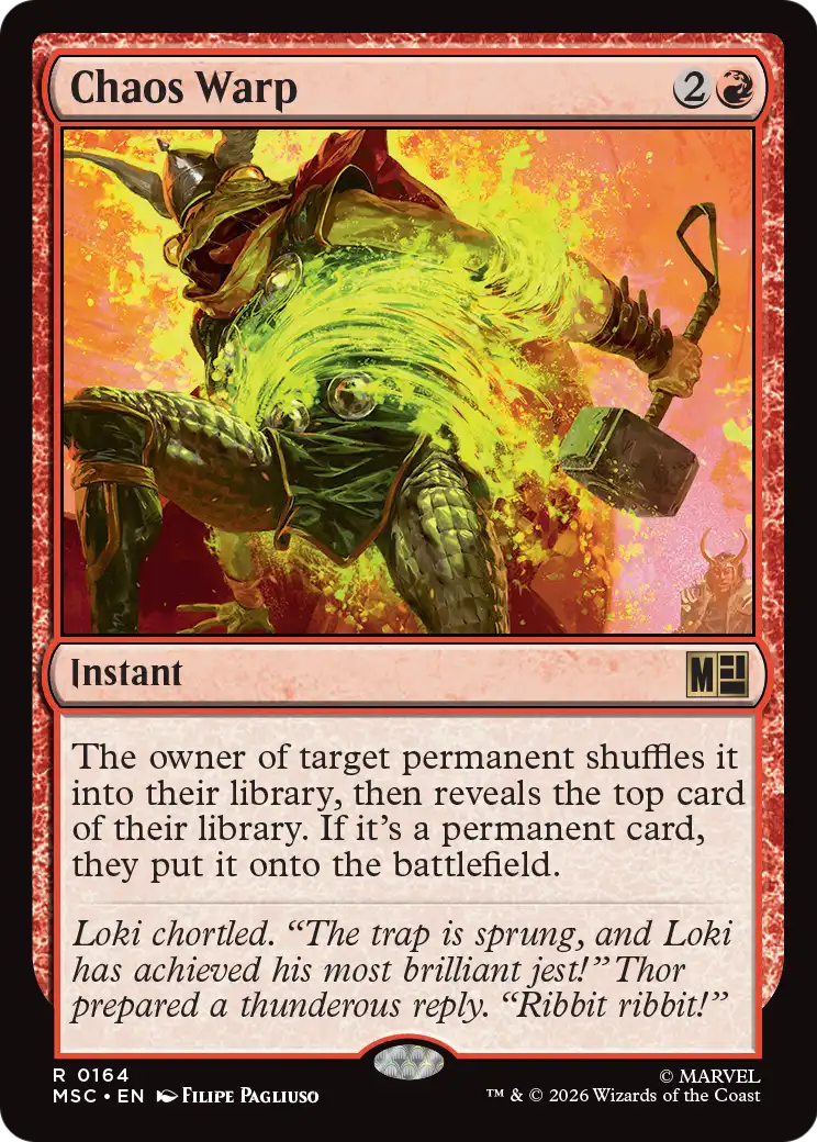 Magic: The Gathering - Chaos Warp - Marvel Super Heroes Commander