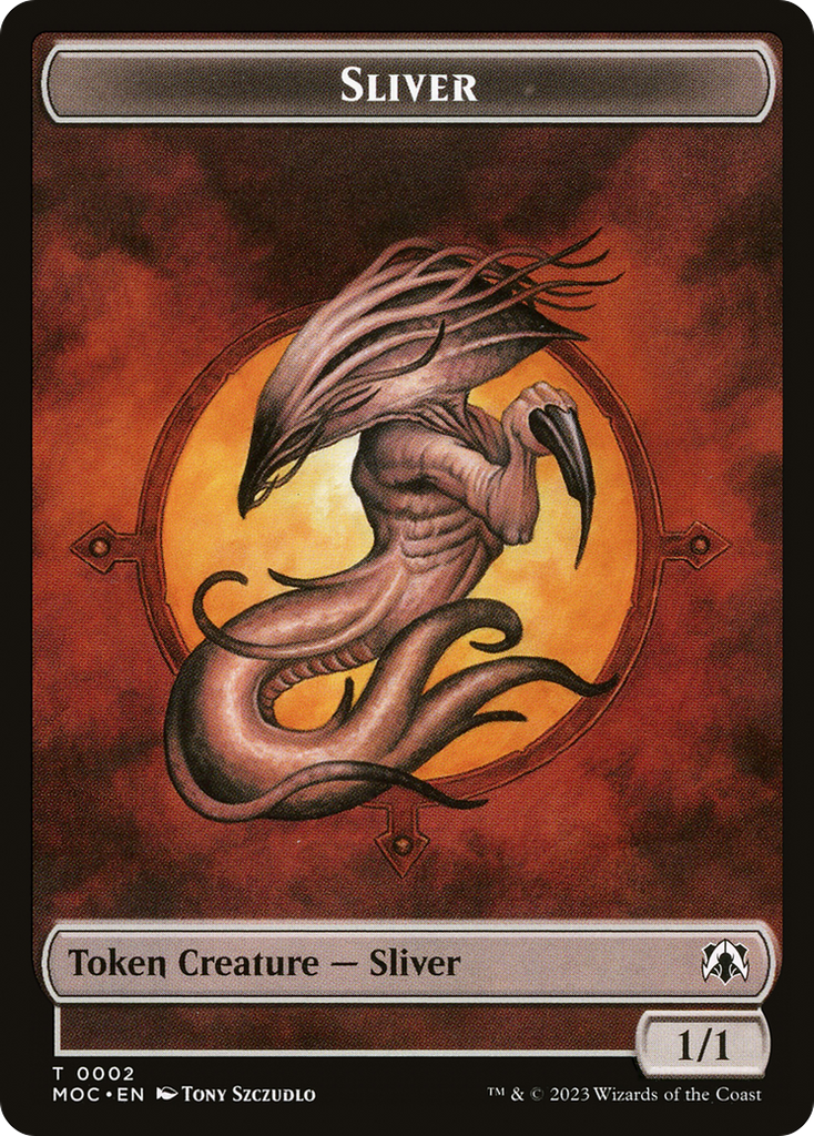 Magic: The Gathering - Sliver Token - March of the Machine Commander Tokens