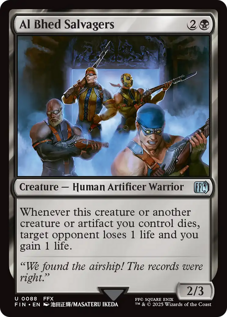 Magic: The Gathering - Al Bhed Salvagers Foil - Final Fantasy