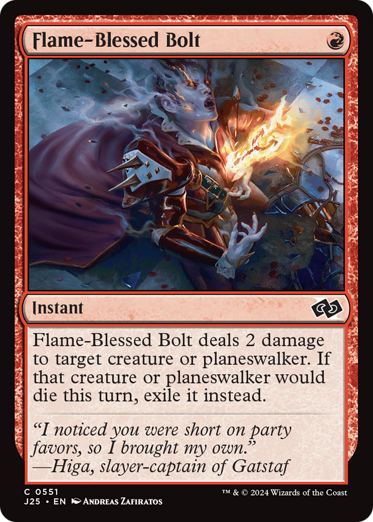 Magic: The Gathering - Flame-Blessed Bolt - Foundations Jumpstart