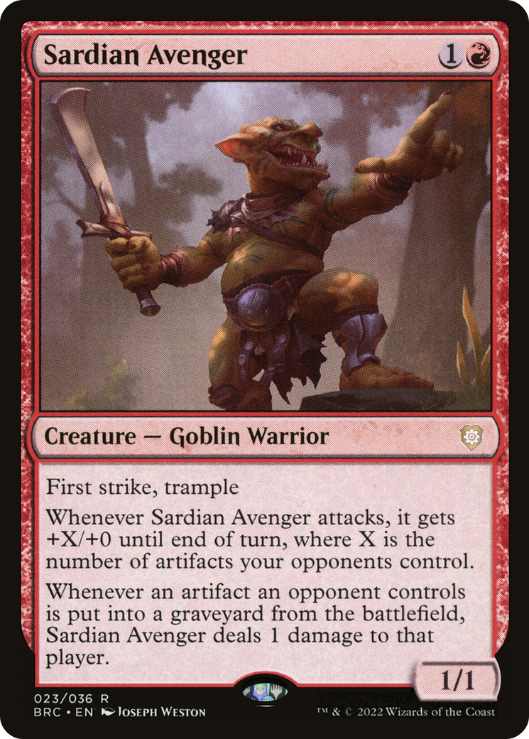 Magic: The Gathering - Sardian Avenger Foil - The Brothers' War Commander