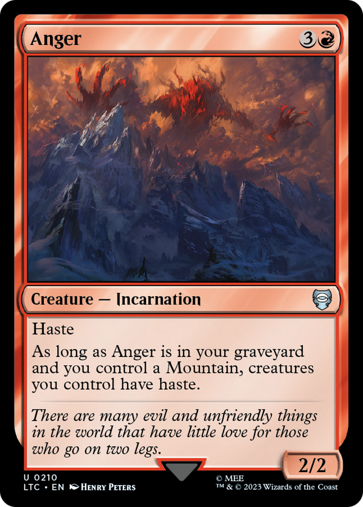 Magic: The Gathering - Anger - Tales of Middle-earth Commander