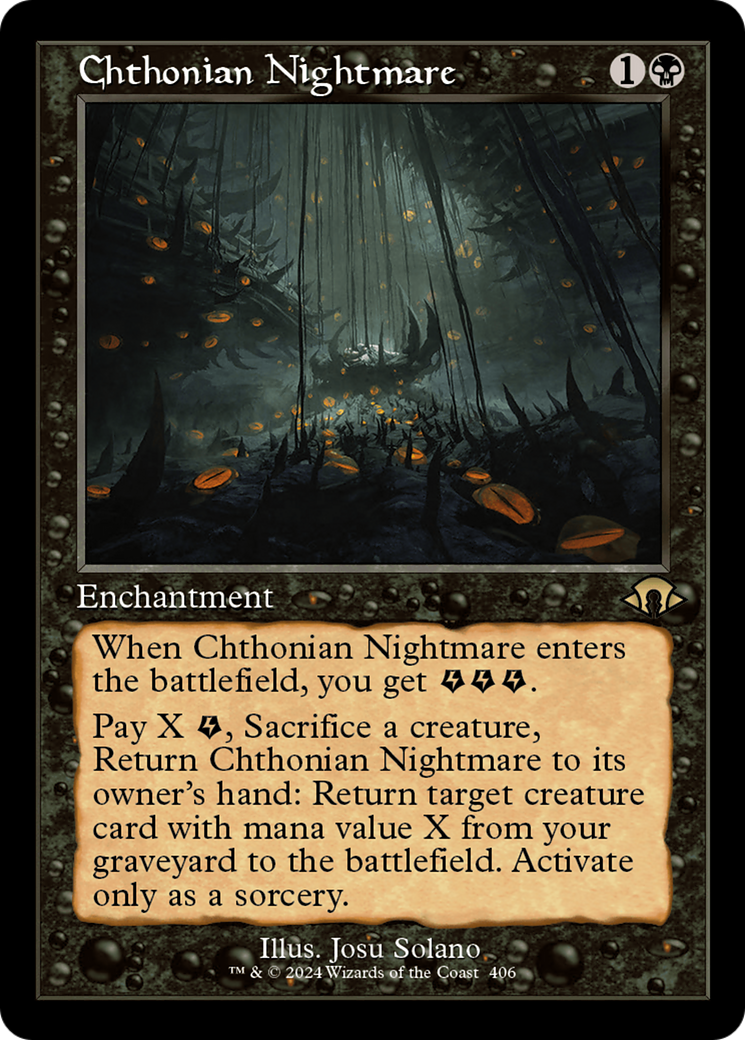 Magic: The Gathering - Chthonian Nightmare Foil - Modern Horizons 3