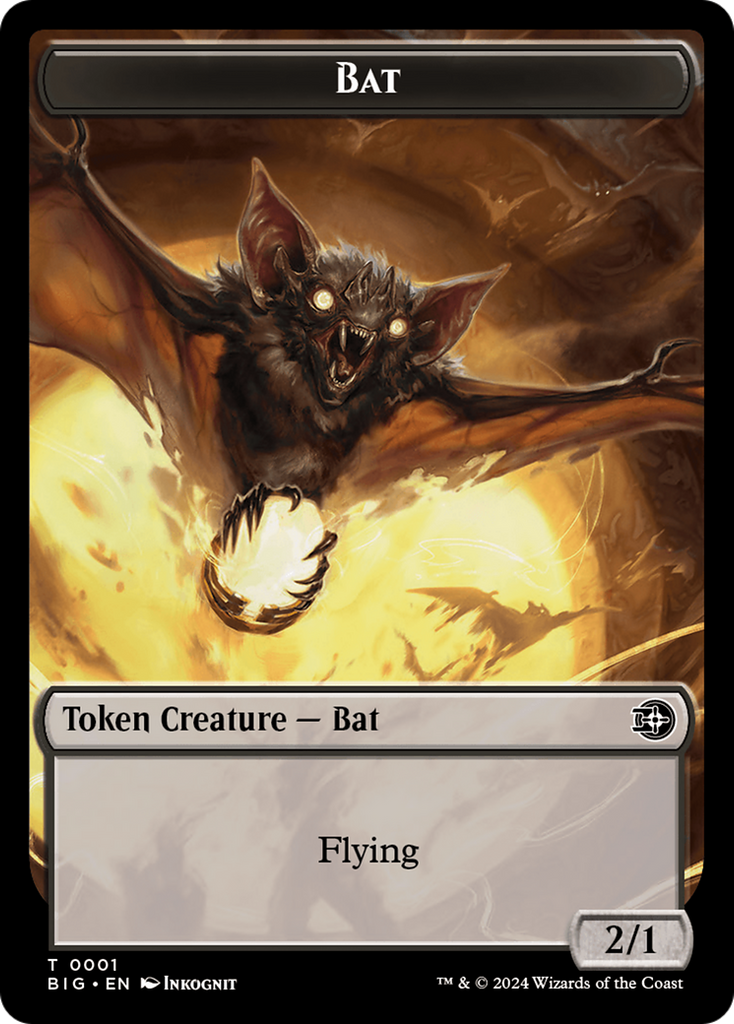 Magic: The Gathering - Bat Token - The Big Score Tokens