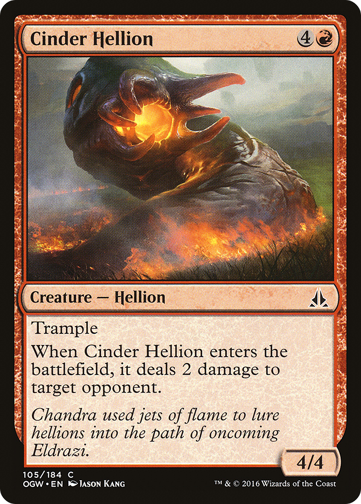 Magic: The Gathering - Cinder Hellion Foil - Oath of the Gatewatch