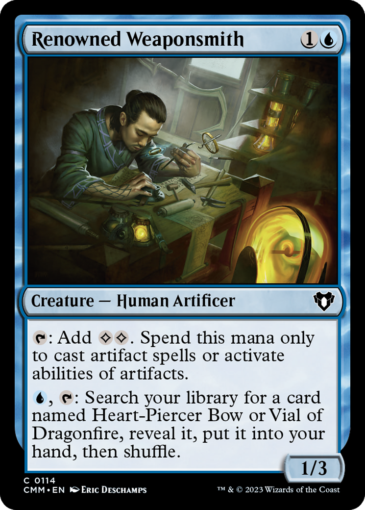 Magic: The Gathering - Renowned Weaponsmith Foil - Commander Masters