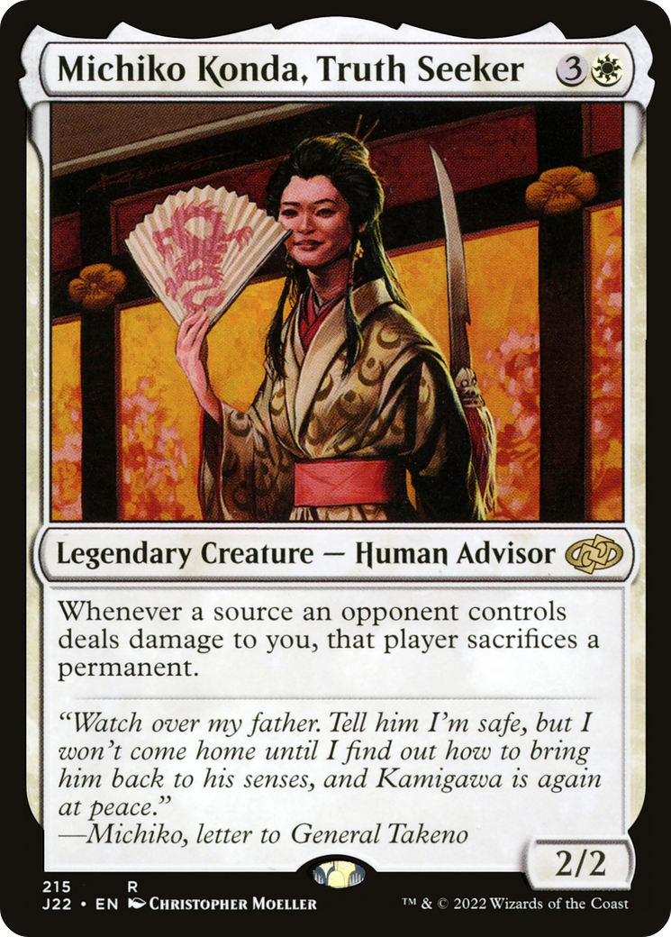 Magic: The Gathering - Michiko Konda, Truth Seeker - Jumpstart 2022