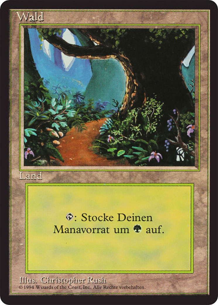 Magic: The Gathering - Wald - Foreign Black Border