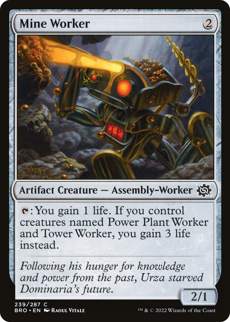 Magic: The Gathering - Mine Worker Foil - The Brothers' War
