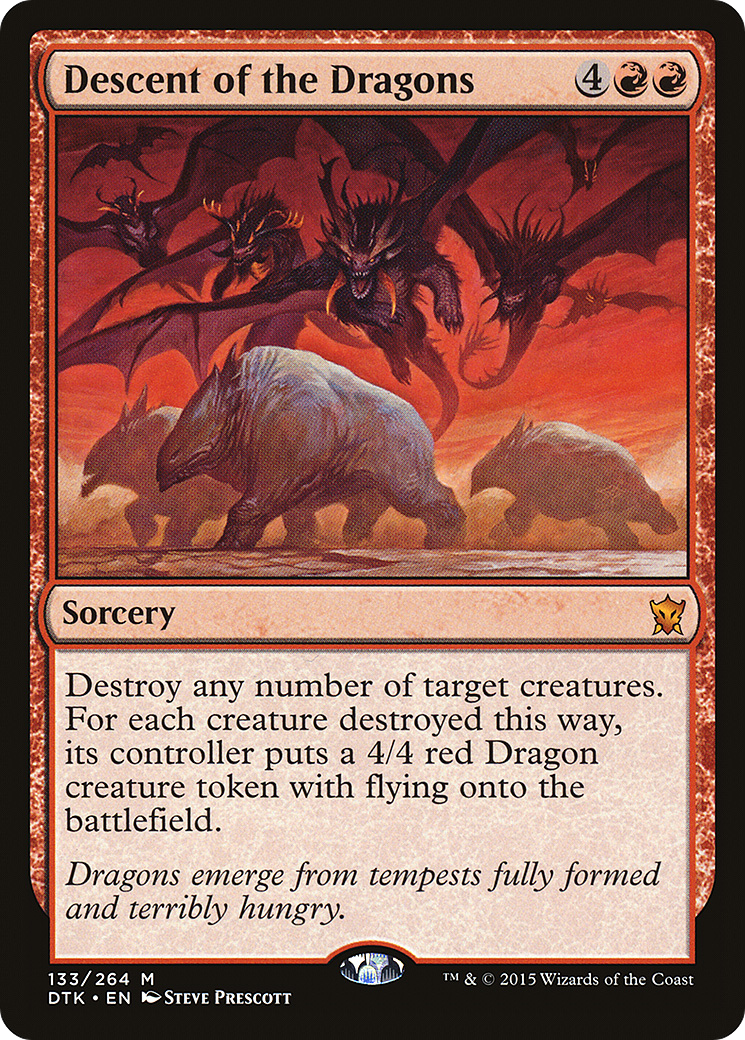Magic: The Gathering - Descent of the Dragons Foil - Dragons of Tarkir