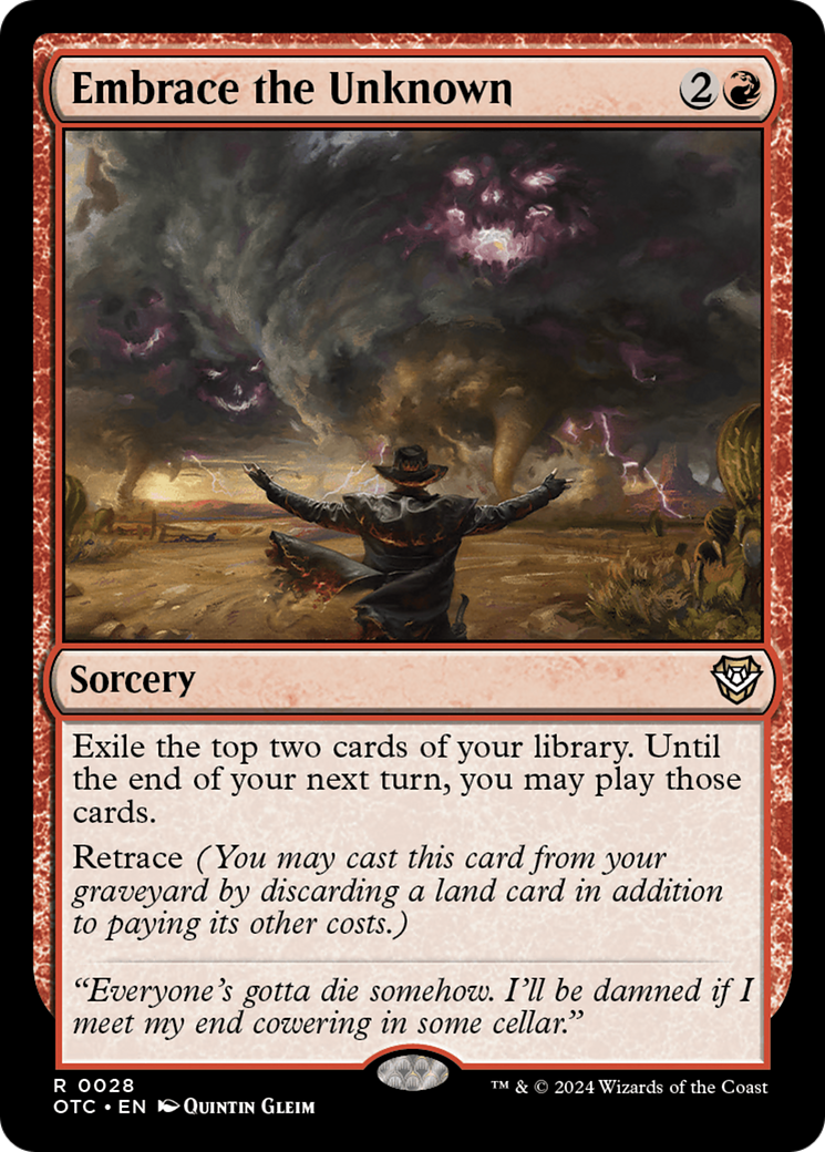 Magic: The Gathering - Embrace the Unknown - Outlaws of Thunder Junction Commander
