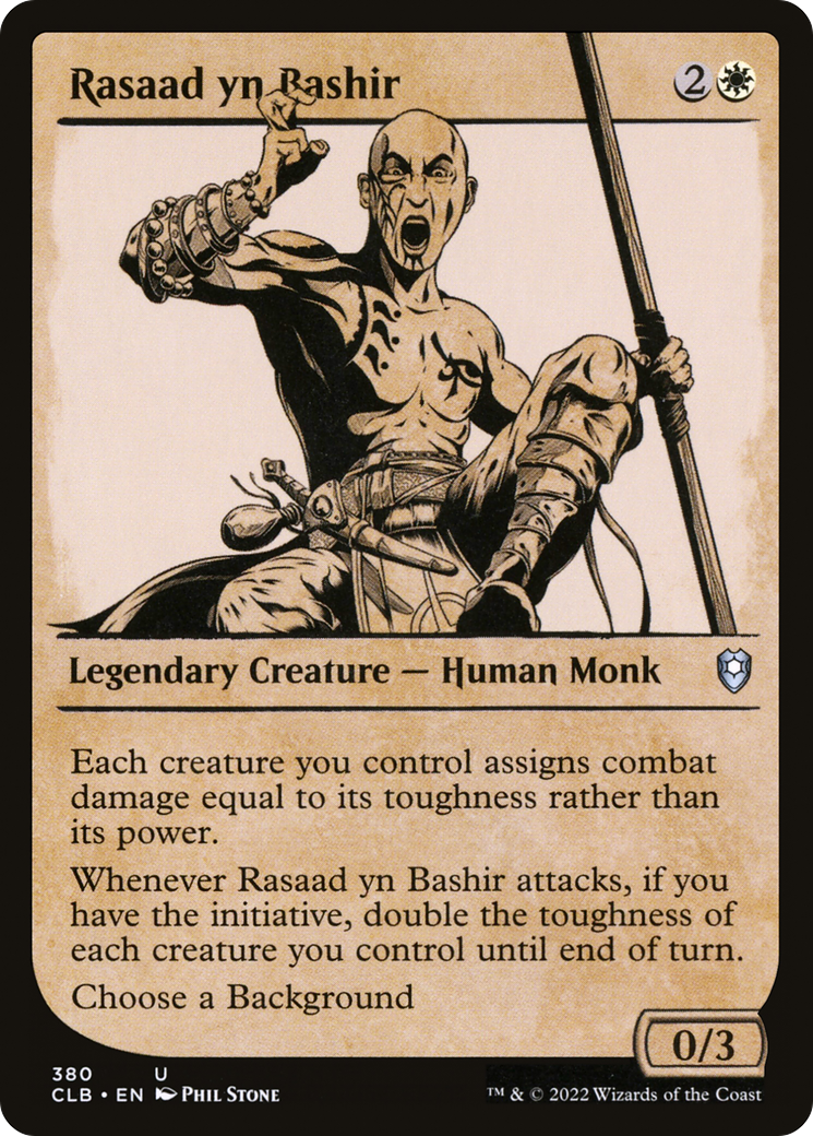 Magic: The Gathering - Rasaad yn Bashir - Commander Legends: Battle for Baldur's Gate