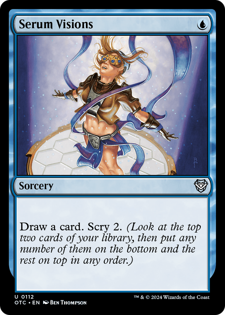 Magic: The Gathering - Serum Visions - Outlaws of Thunder Junction Commander