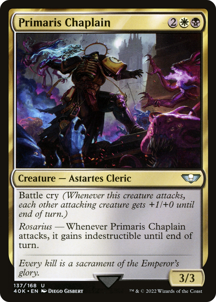 Magic: The Gathering - Primaris Chaplain - Warhammer 40000 Commander