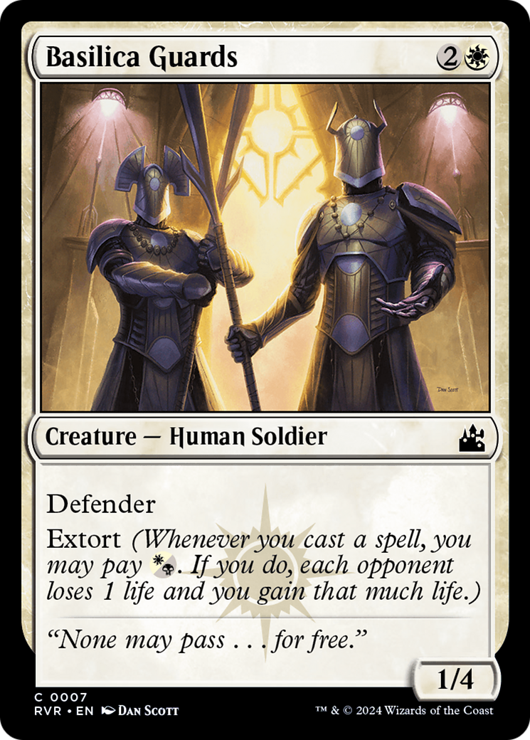 Magic: The Gathering - Basilica Guards Foil - Ravnica Remastered