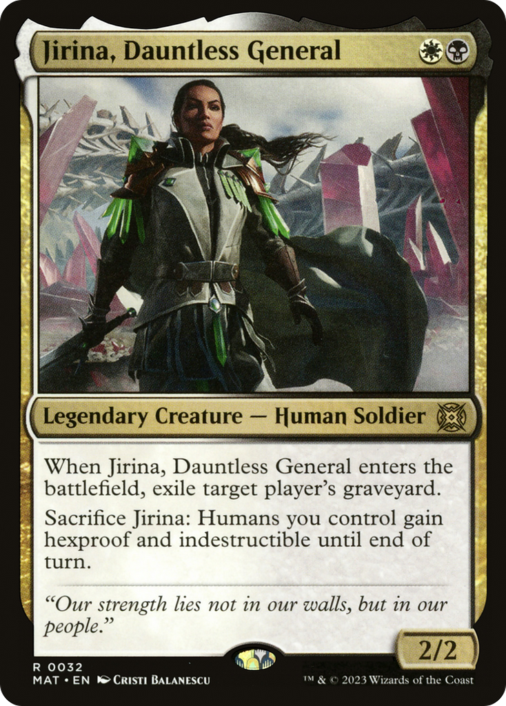 Magic: The Gathering - Jirina, Dauntless General - March of the Machine: The Aftermath