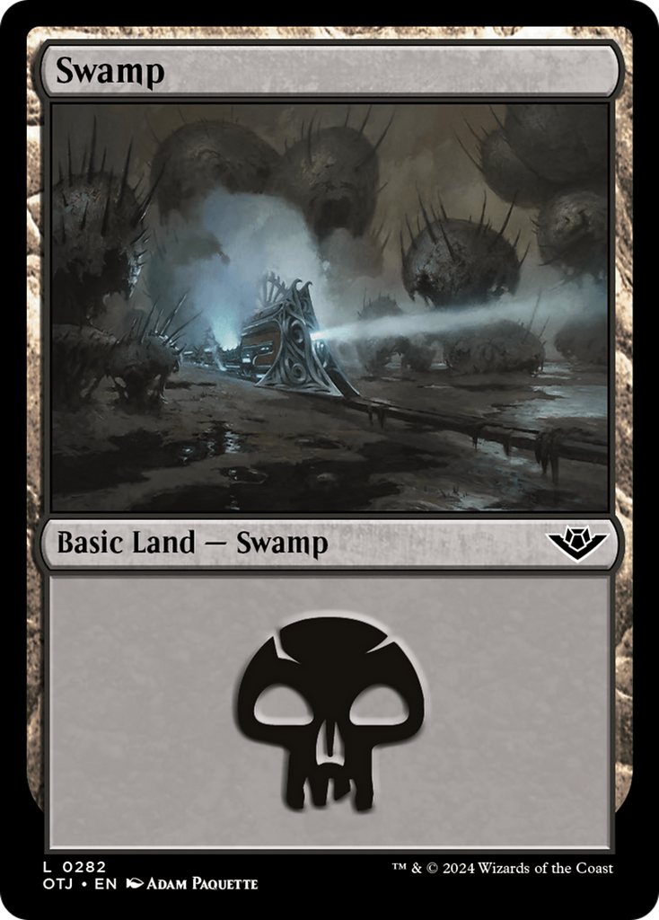 Magic: The Gathering - Swamp #282 Foil - Outlaws of Thunder Junction