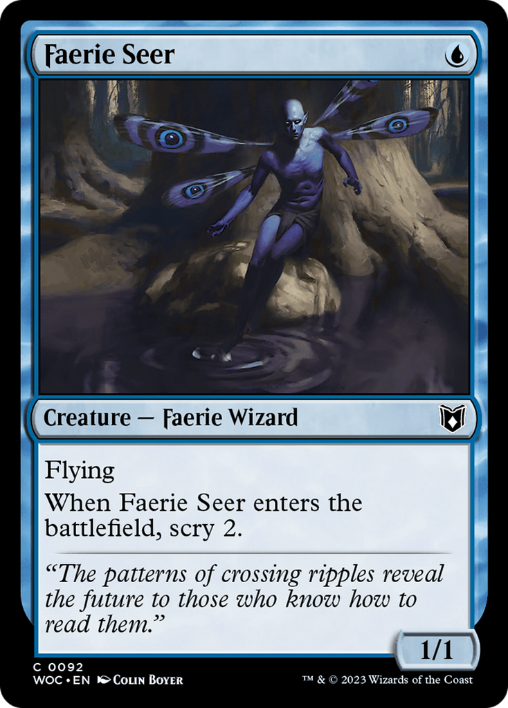 Magic: The Gathering - Faerie Seer - Wilds of Eldraine Commander