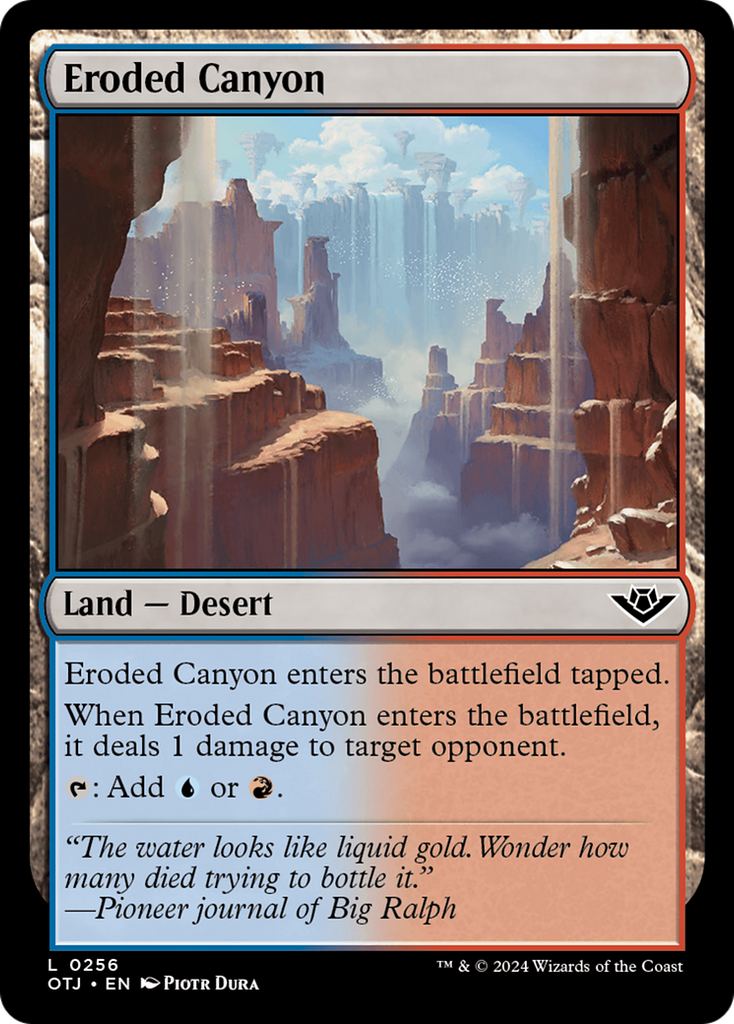 Magic: The Gathering - Eroded Canyon - Outlaws of Thunder Junction