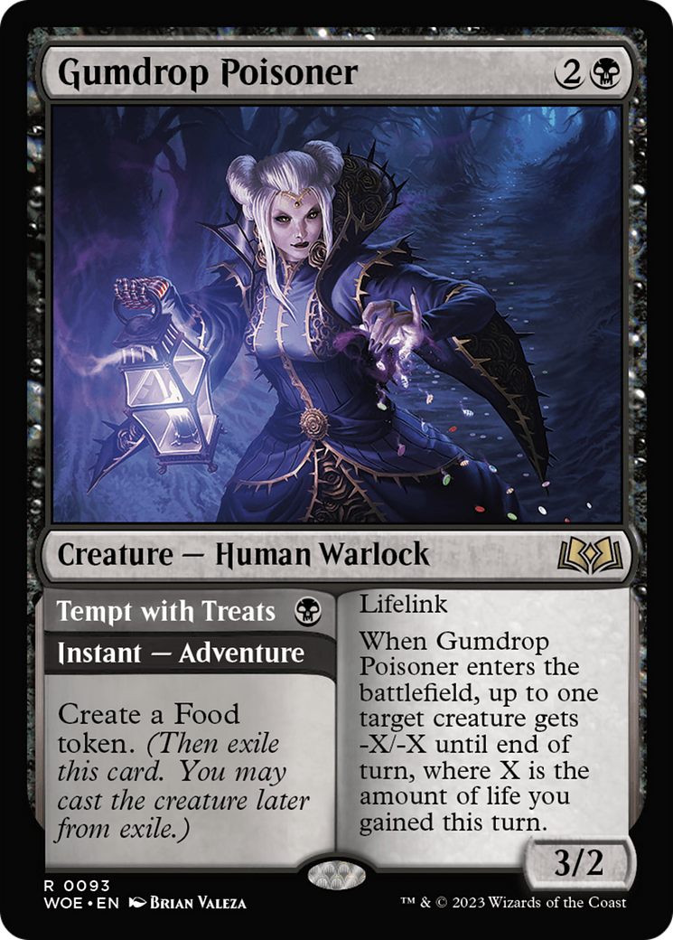 Magic: The Gathering - Gumdrop Poisoner // Tempt with Treats Foil - Wilds of Eldraine