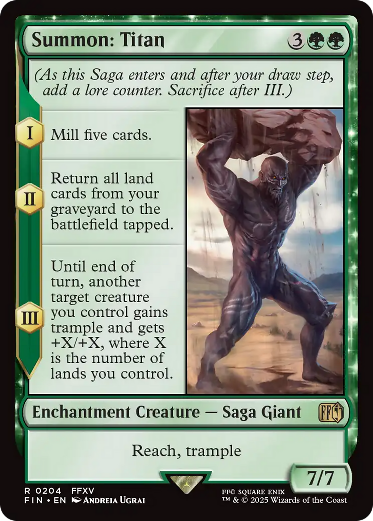 Magic: The Gathering - Summon: Titan - Final Fantasy