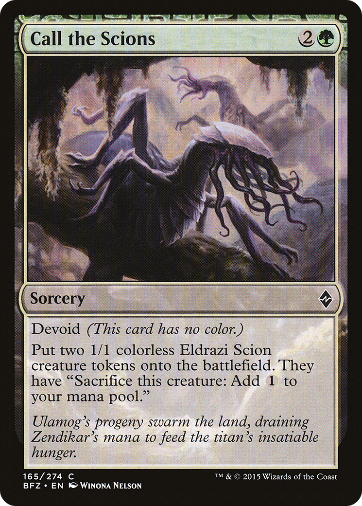 Magic: The Gathering - Call the Scions Foil - Battle for Zendikar