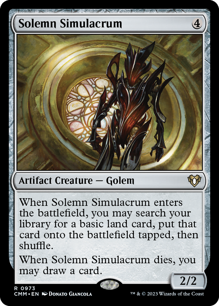 Magic: The Gathering - Solemn Simulacrum - Commander Masters