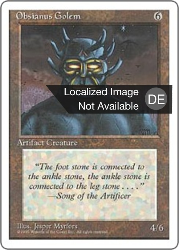Magic: The Gathering - Obsidian-Golem - Fourth Edition