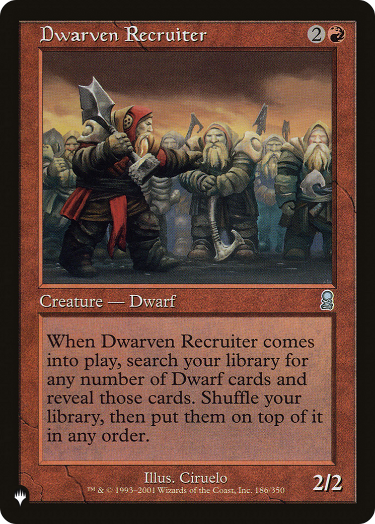 Magic: The Gathering - Dwarven Recruiter - The List