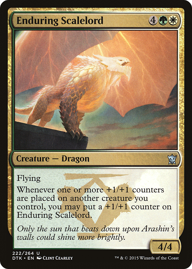 Magic: The Gathering - Enduring Scalelord Foil - Dragons of Tarkir