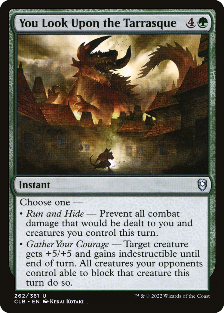Magic: The Gathering - You Look Upon the Tarrasque - Commander Legends: Battle for Baldur's Gate